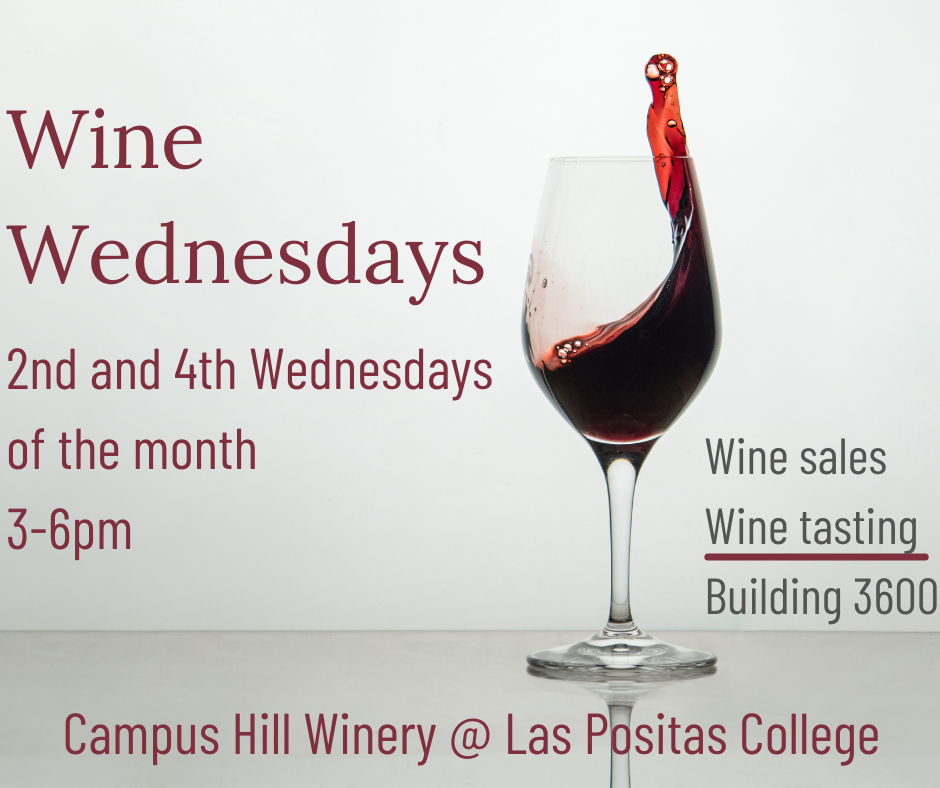 Wine Wednesdays: 2nd and 4th Wednesdays of the month, 3-6pm