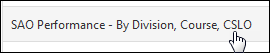 Click SAO Performance - By Division, Course, CSLO.