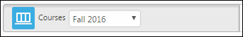 Choose the semester from the drop-down next to Courses. 