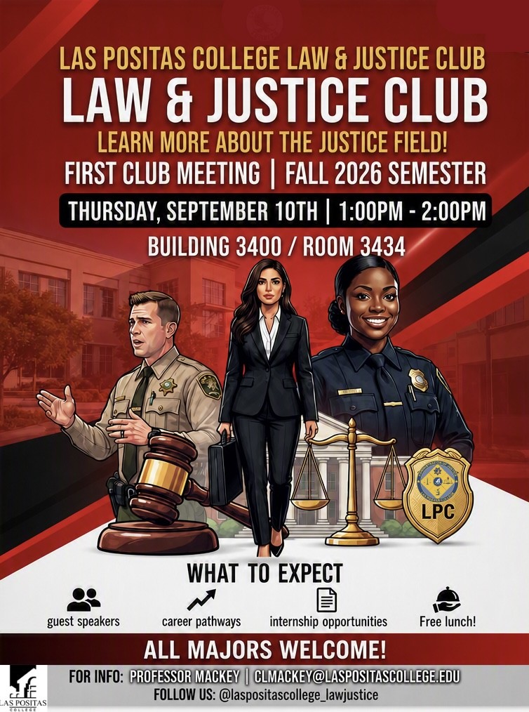 Law and Justice Club Meeting Flyer Law and Justice Club Meeting Flyer
