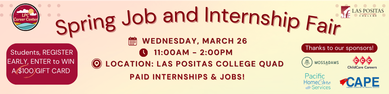 Las Positas College Career Center Spring Job Fair