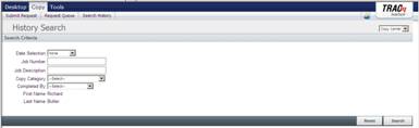 TRAC Search History