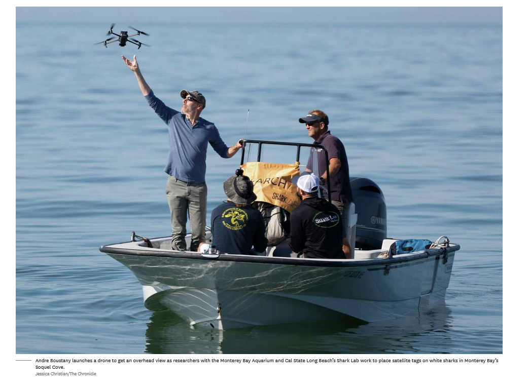 Launching a drone from a boat