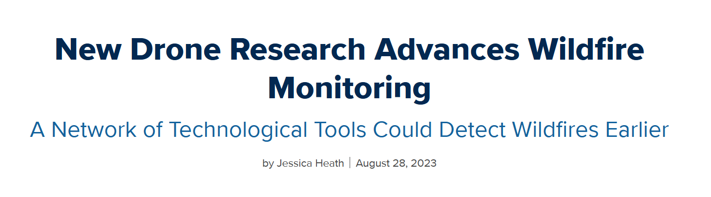 UC Davis Drones and wild fires title