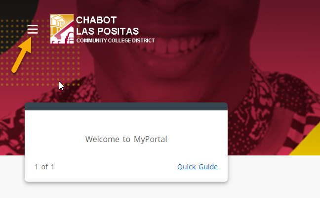 MyPortal Menu Button