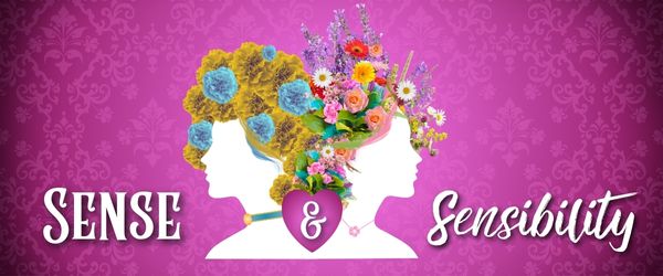 two women surrounded by flowers
