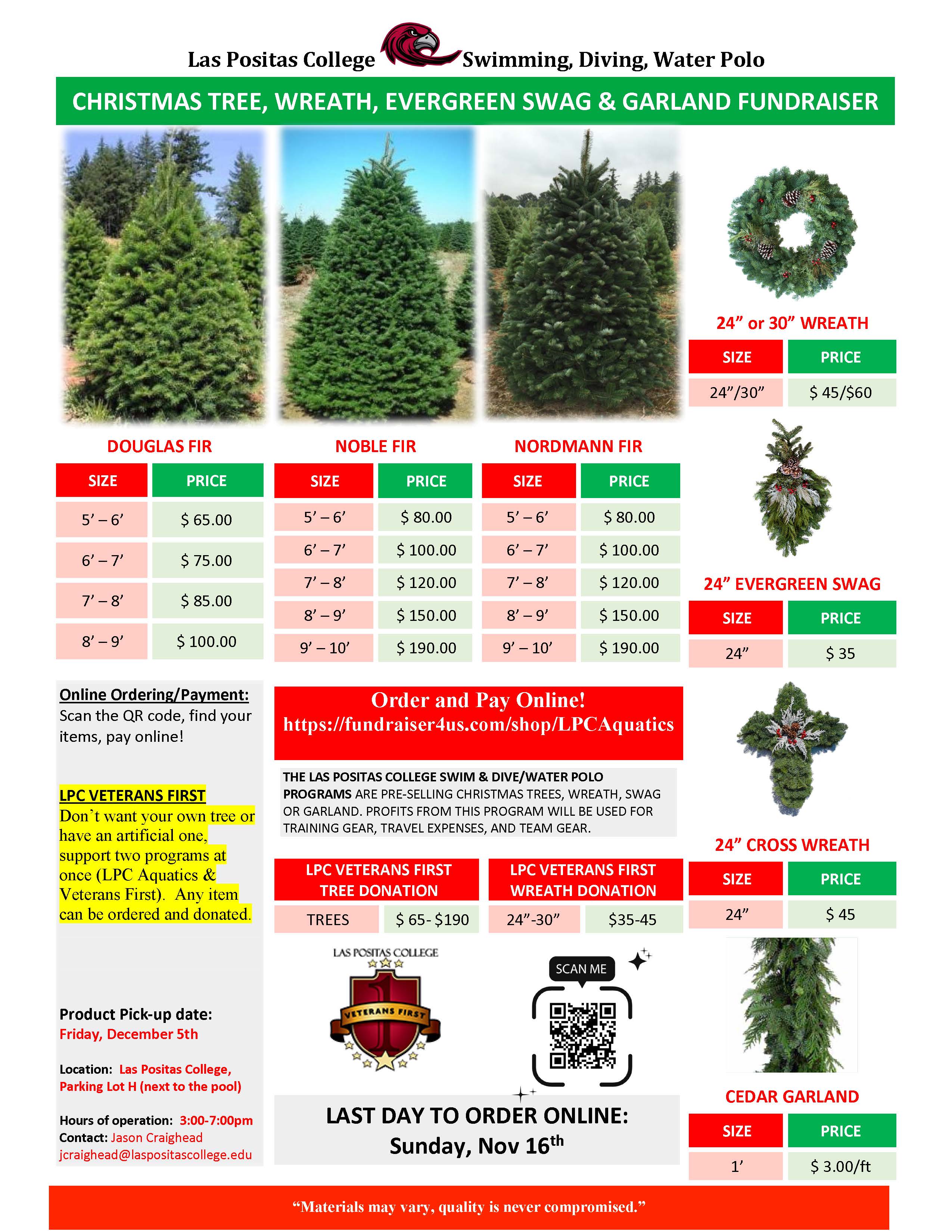 Christmas Tree Sales flier